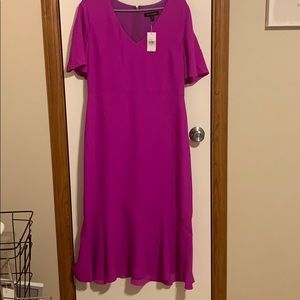 Banana Republic magenta pink dress NWT